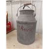 Image 3 : Vintage Galvanized Milk Can with CNR Stamp and CPR Oil Can
