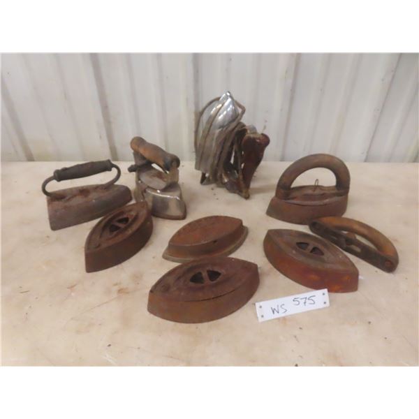 Vintage Sad Irons And Electric Iron