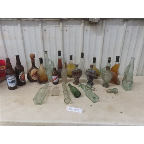 Assorted Vintage Bottles