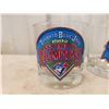 Image 10 : Barrel Decanter Set with Glasses, Scotty Dog Pitcher, and Blue Jays Glassware