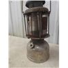 Image 13 : Two Hanging Swag Lamps With Clear And Amber Glass And Vintage Lantern (Glass Broken)