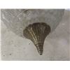 Image 9 : Two Hanging Swag Lamps With Clear And Amber Glass And Vintage Lantern (Glass Broken)