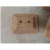 Image 6 : Assorted Wood and Brass-Coloured Cabinet Pulls and Corner Pieces