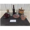 Image 1 : Vintage Butter Press, McDonagh & Shaw Winnipeg Bottle, Cranberry-Style Cup