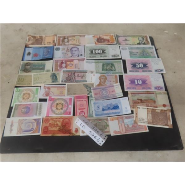 Assorted Foreign Paper Currency