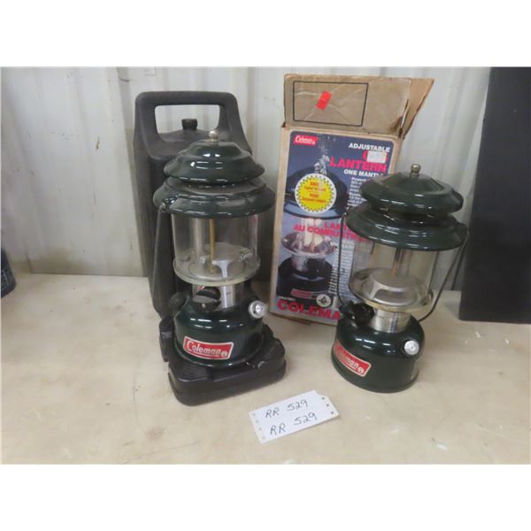 Two Coleman Model 286A Lanterns With Case And Original Box