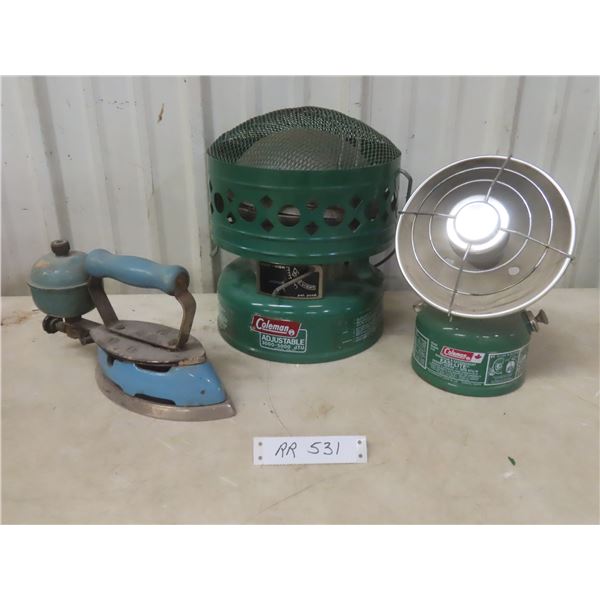 Coleman Adjustable Heater (3,000–5,000 BTU), Coleman Radiant Heater (3,000 BTU), And Coleman Sad Ir