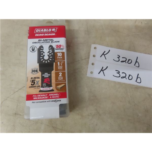 New Diablo Bi-Metal Oscillating Blades, 10-Pack, 1 1/4" Width