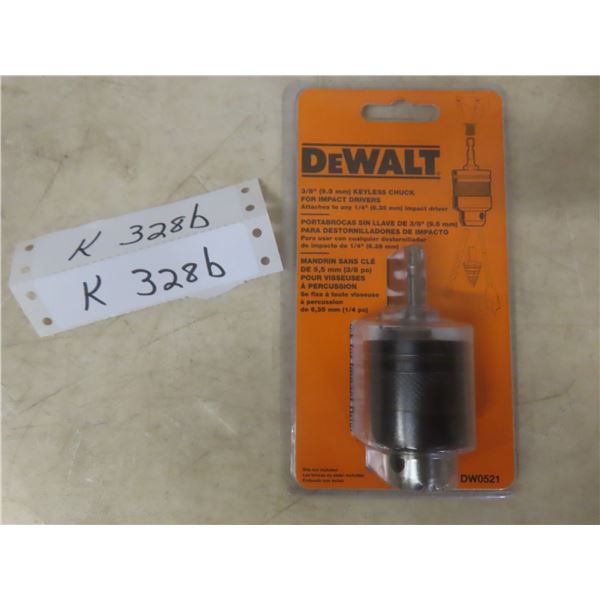 New DeWalt 3/8" Keyless Chuck for Impact Drivers