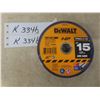 Image 1 : New DeWalt 4" x .045" x 5/8" Metal Cutoff Blades, 15-Pack