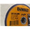 Image 2 : New DeWalt 4" x .045" x 5/8" Metal Cutoff Blades, 15-Pack