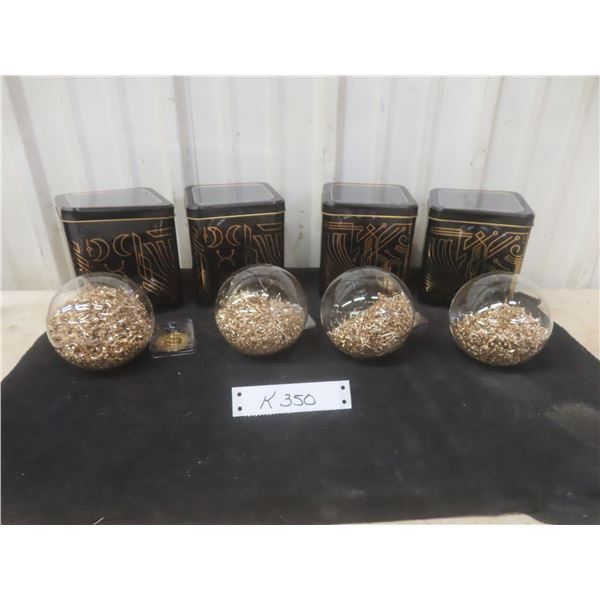 Four Zildjian Limited Edition 400th Anniversary Glass Ornaments