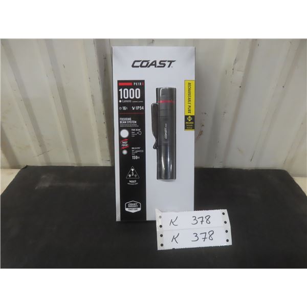 Coast Rechargeable Flashlight 1,000 Lumens