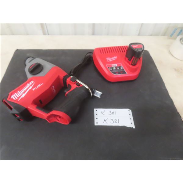 Milwaukee 12V Cordless 5/8" Rotary Hammer Battery and Charger