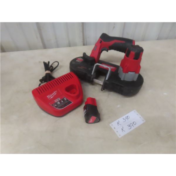 Milwaukee 12V Cordless Band Saw Battery and Charger