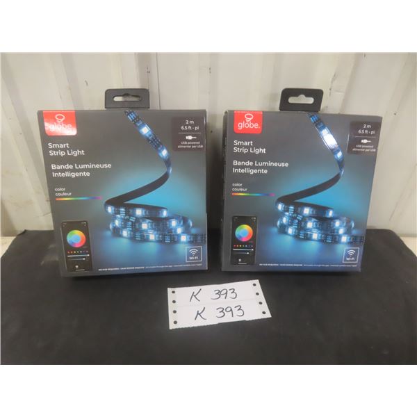 Two Globe Smart LED Strip Lights, 6.5 Feet