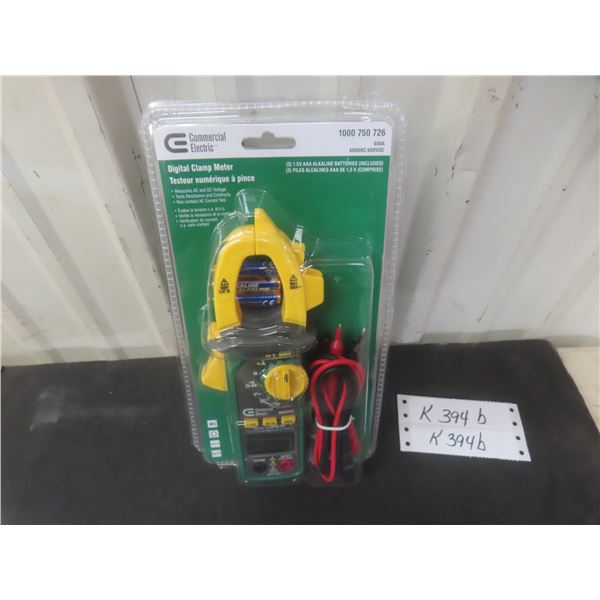 Commercial Electric Digital AC/DC Clamp Meter