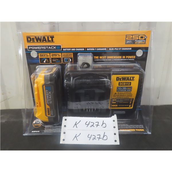 DeWalt Powerstack 20V Battery 12–20V Charger