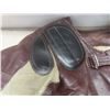 Image 3 : Vintage Skeet Shooting Shotgun Jacket Leather and Duck Canvas, Size 42.5 (Large)