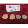 Image 1 : Four Vintage German Coins Eagle Emblems, Dated 1937, 1939, 1940, and 1943