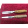 Image 2 : Vintage Buck 110 Folding Hunter Knife Leather Sheath and Two Russell Green River Works Knives