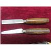 Image 3 : Vintage Buck 110 Folding Hunter Knife Leather Sheath and Two Russell Green River Works Knives