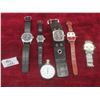 Image 1 : Vintage Watch Lot Including Swiss Military Watch, Nixon Junior Seven-Jewel Stopwatch, and Roots