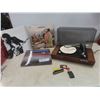 Image 1 : Vintage 1970s Panasonic RD-7673 Mini Automatic Record Player Wood Base, Records, Needle,