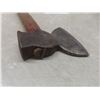 Image 4 : Antique Fur Trade Hand-Forged Axe Original Handle, Maker’s Mark, Head Measures Approximately 5
