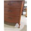Image 13 : French Provincial Nine-Drawer Dresser Scalloped Edge, Cabriole Legs, and Original Handles