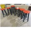 Image 1 : Six Painted Stools