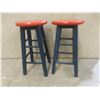 Image 3 : Six Painted Stools