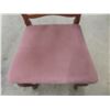 Image 6 : Queen Anne Style Dining Chairs Velvet Seats, Including One Captain Chair