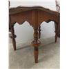 Image 3 : Oak Coffee Table, 17" x 34" x 20", and Wooden What-Not Box, 19" x 18 1/2" x 18 1/2"