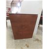 Image 7 : Oak Coffee Table, 17" x 34" x 20", and Wooden What-Not Box, 19" x 18 1/2" x 18 1/2"