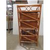 Image 3 : Rattan Style Cabinet Three Drawers, 36 1/2" x 17 1/2" x 14"