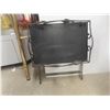 Image 11 : Wicker Style Chair Cushion and Wrought Iron Side Table, 23" x 21 1/2" x 15"