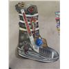 Image 3 : Montreal Canadiens Beer Mug, Senators Mini Hockey Stick, Keychain, Pin, and Pro Set Hockey Cards