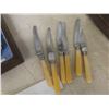 Image 10 : 51 Piece Silverware Set In Case, Six Brass Goblets, Four Copper Measuring Cups,