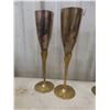 Image 7 : 51 Piece Silverware Set In Case, Six Brass Goblets, Four Copper Measuring Cups,