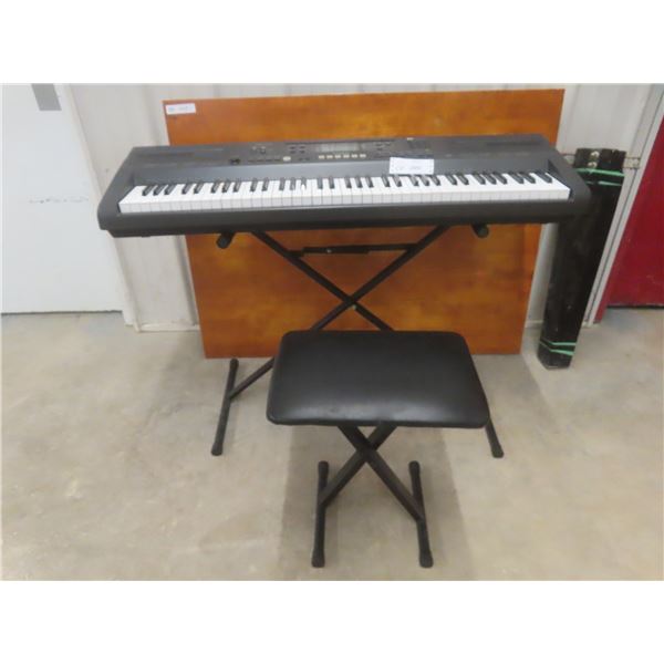 Casio Electric Keyboard Stand and Stool (No Power Cord)