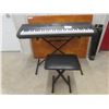 Image 1 : Casio Electric Keyboard Stand and Stool (No Power Cord)