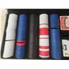Image 2 : Poker Chips With Aluminum Case and Two Decks of Cards