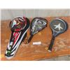 Image 1 : Three Tennis Rackets: Wilson, Head, and Blue Star, With Cases