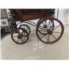 Image 6 : Wood Wagon Wheel Style Table Lamp, 26" High, and Replica Victorian-Style Wicker and Wood Doll