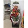 Image 2 : Christmas Decor: Carol Clock, Tree Top Angel, and Two Animated Dolls New or Store Return