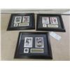 Image 1 : Framed Pictures of Wayne Gretzky, Dustin Byfuglien, and Theo Fleury Pin, 10" x 12" (Glass