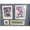 Image 2 : Framed Pictures of Wayne Gretzky, Dustin Byfuglien, and Theo Fleury Pin, 10" x 12" (Glass