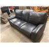 Image 1 : Leather Or Leather-Style 78" Couch