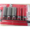 Image 2 : Milwaukee Five-Piece 1/2" Drive Lug Nut Impact Socket Set, Metric and Standard